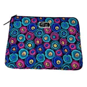 Relic Quilted Floral Laptop Sleeve Multicolor Padded Case with Zipper Closure
